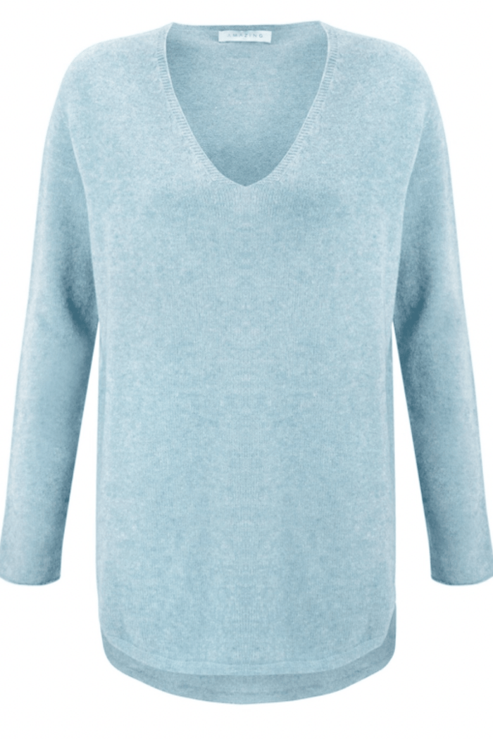 Amazing Woman Perrie Vneck Hi Low Hem Jumper - Dotique - Amazing Woman