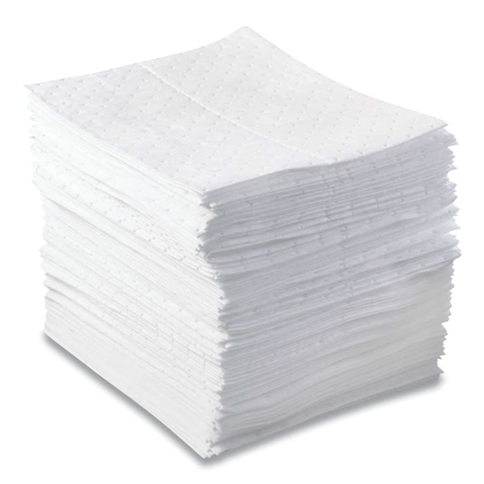 Anchor Oil -Only Sorbent Pad, Heavy-Weight, Absorbs 20.5 gal, 15 in x 17 in