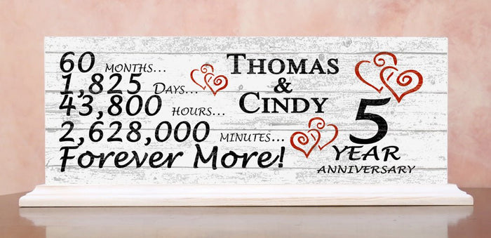 5 year anniversary gift for couple