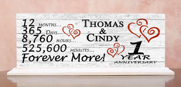 1 year anniversary gift for couple