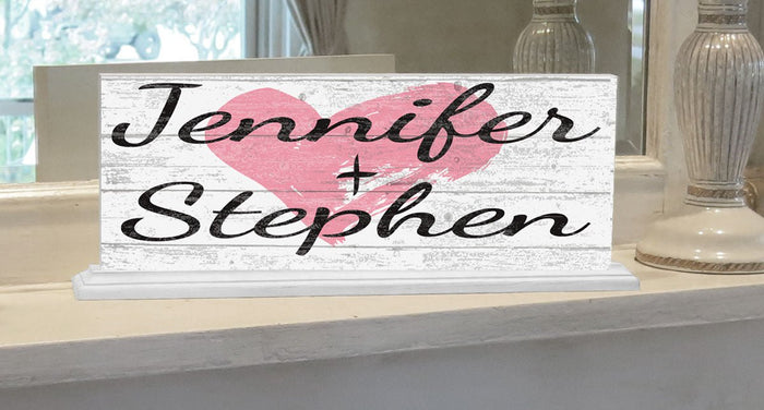 Personalized Anniversary Gift or Wedding Gift With Names Custom Sign - Broad Bay Personalized Gifts Shipped Fast