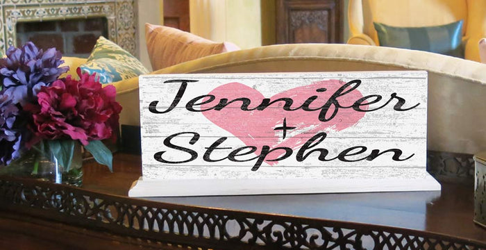 Personalized Anniversary Gift or Wedding Gift With Names Custom Sign - Broad Bay Personalized Gifts Shipped Fast