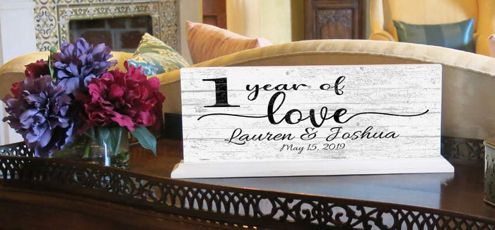 Personalized Anniversary Gift With Names & Year - Broad Bay Personalized Gifts Shipped Fast