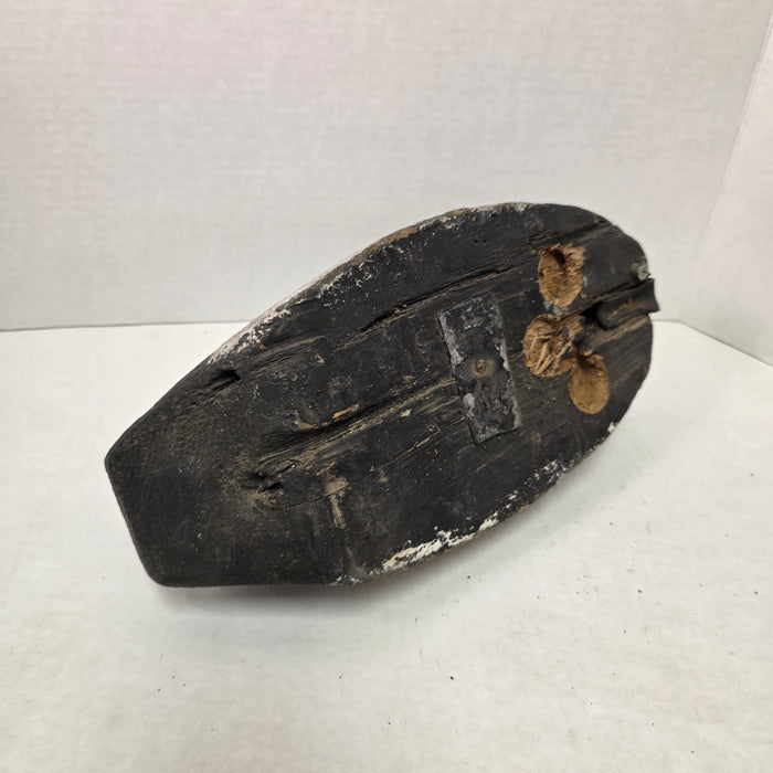 Primitive Folk Art Wooden Duck Decoy