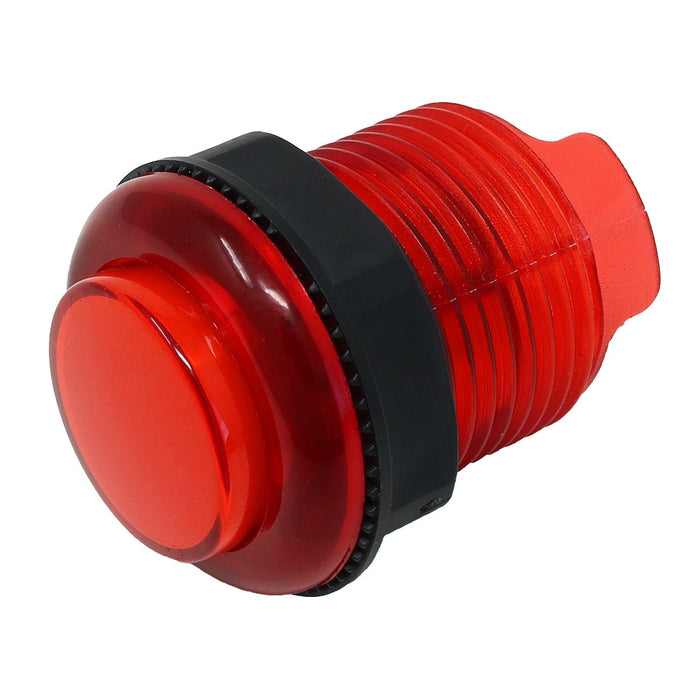 Arcade Button with LED - 30mm Translucent Red by The Pi Hut - The Pi Hut