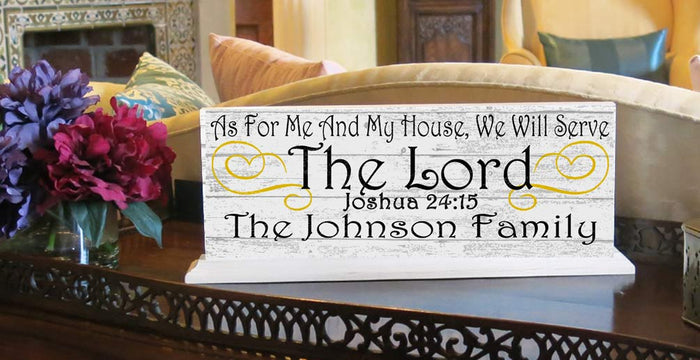 As For Me and My House We Will Serve The Lord Decoration