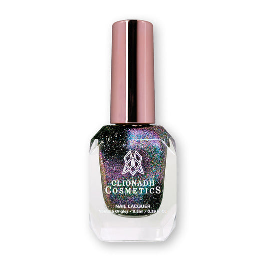 Nail polish bottle containing Astro Fuzz nail lacquer on a white background.