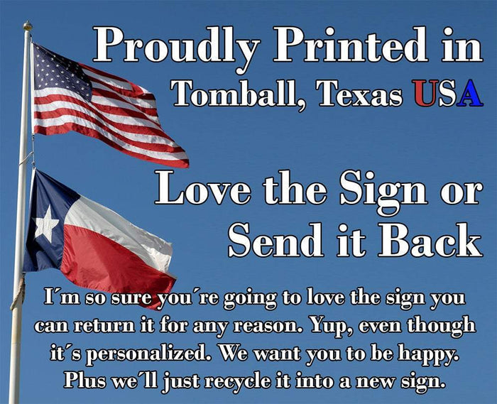 At The Pool 5 O'Clock - Metal Sign | Lone Star Art.