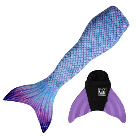 Aurora Borealis Mermaid Tail Lavender Fin C10/12 Child XL