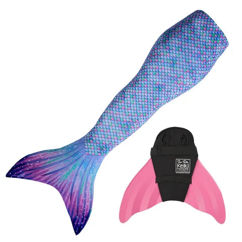 Aurora Borealis Mermaid Tail Pink Fin C8/10 Child Large