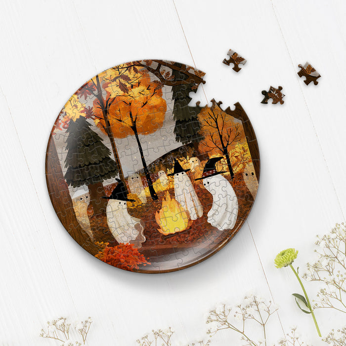 The campfire lights up the night with a golden glow, turning the whole autumn into a shimmering season of gold. You'll Always Get There with PieceRelax.