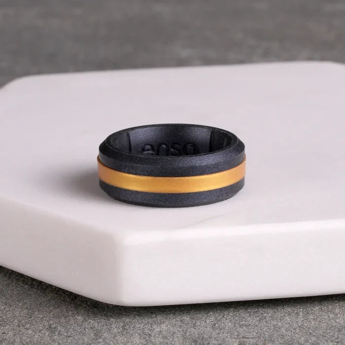 Axis American Cancer Society Ring - Black Pearl & Gold