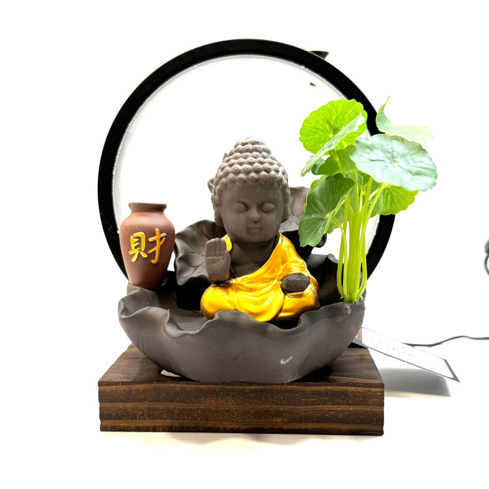Baby Buddha With LED Ring (Adjustable Light)