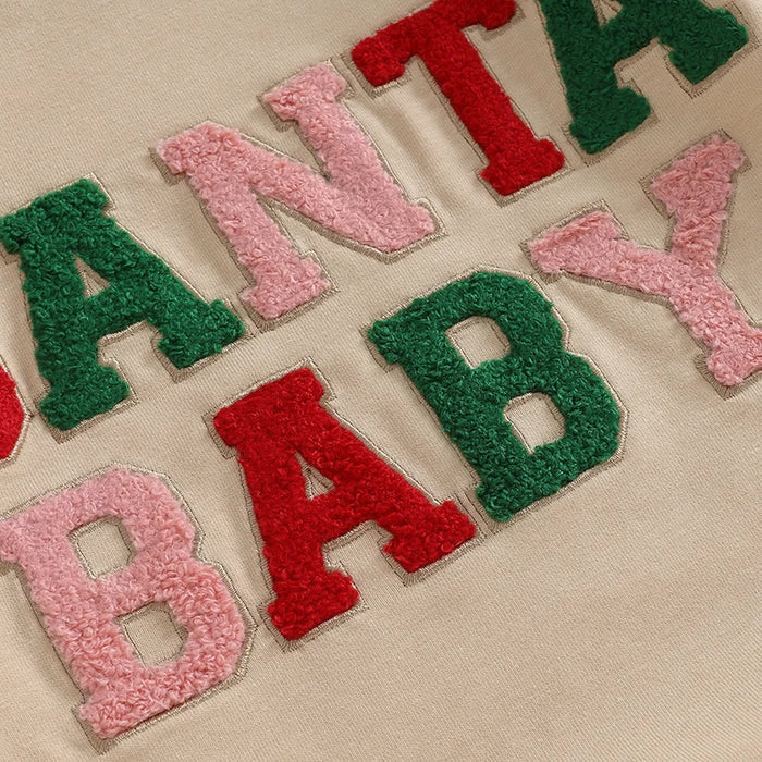 Baby Christmas Bubble Romper – Oversized Holiday Jumpsuit for Girls & Boys (0–18M)
