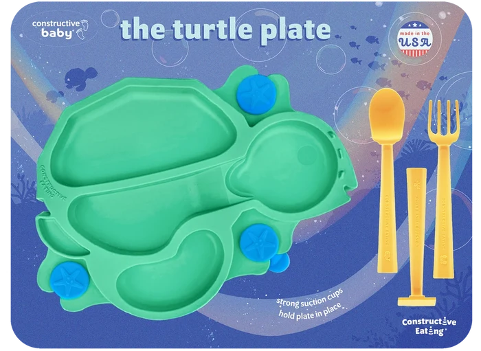 Baby Turtle Suction Plate/Utensils