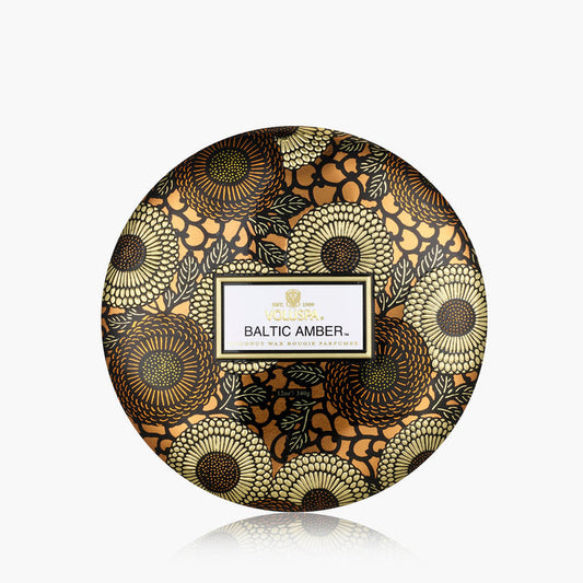 Baltic Amber - 3 Wick Tin Candle