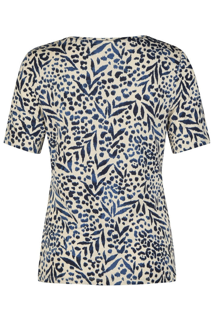 Barbara Lebek 76190052 Navy Panna Cotta V-Neck Top - Dotique