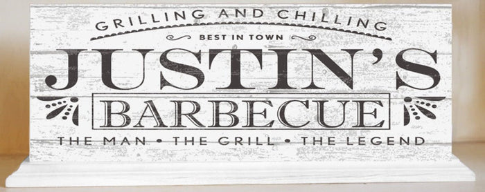 Personalized Barbecue Sign