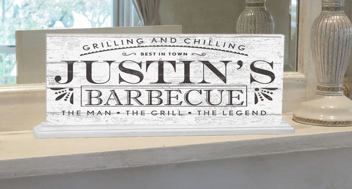 Personalized Barbecue Sign With Name Custom Gift - Broad Bay Personalized Gifts Shipped Fast
