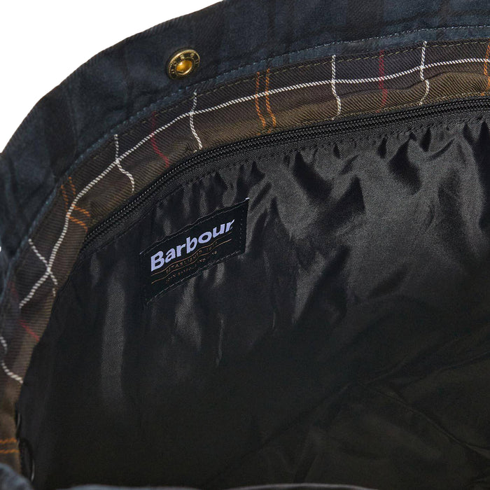 Barbour Field Waxed Carry All Tote Bag