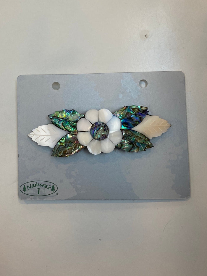 Barrette - BR 010- Flower Mop/Paua