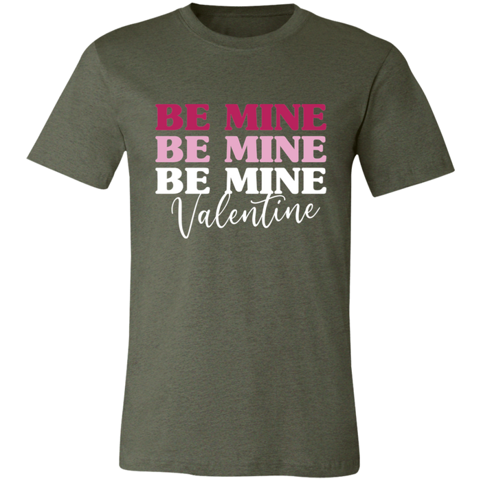 Be Mine graphic t-shirt in Heather Military Green