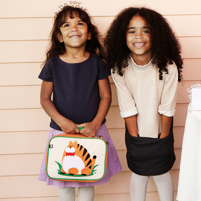 beatrix naranji the tiger insulated lunch bag PVC & BPA-free phthalate-free lead-free.