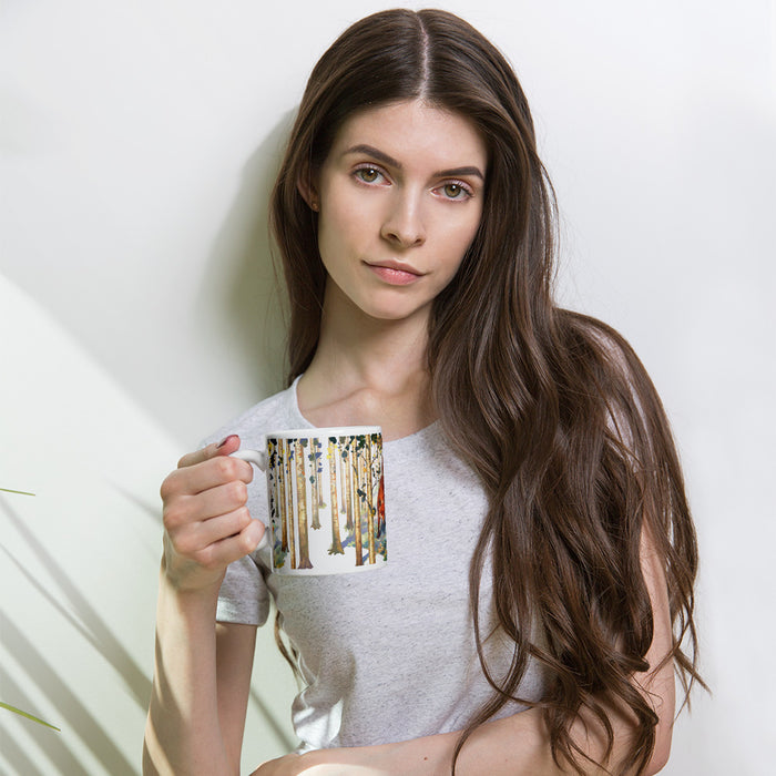 Beguile White glossy mug