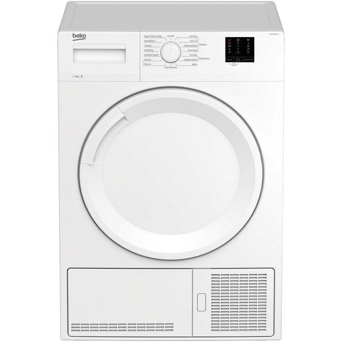 Beko DTKCE80021W 8kg Condenser Tumble Dryer with Sensor Programmes White