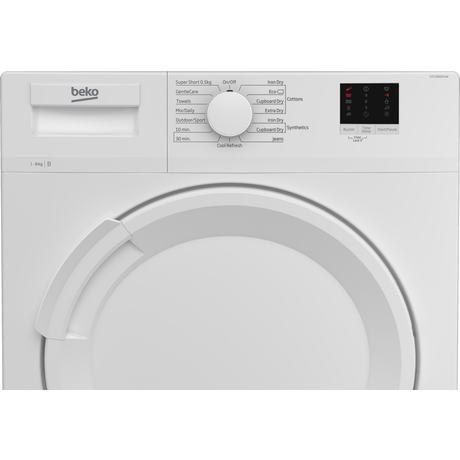 Beko DTLCE80041W 8kg Condenser Tumble Dryer White