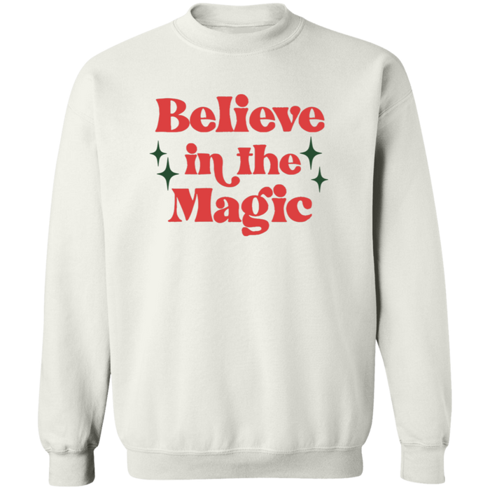 Believe in the Magic crewneck sweatshirt in White