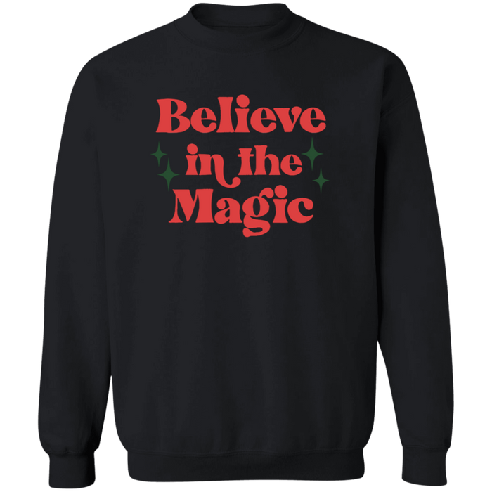 Believe in the Magic crewneck sweatshirt in Black