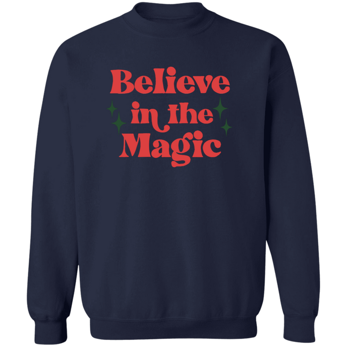 Believe in the Magic crewneck sweatshirt in Navy