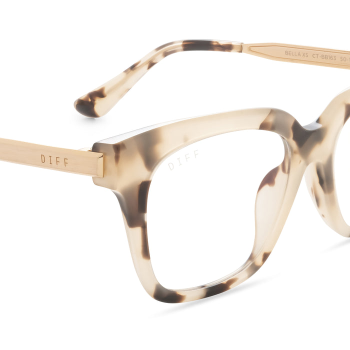 BELLA XS - CREAM TORTOISE + CLEAR detail