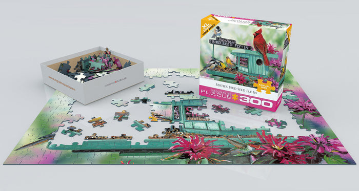 Bertie's Bird Seed Fly-In by Janene Grende 300-Piece Puzzle