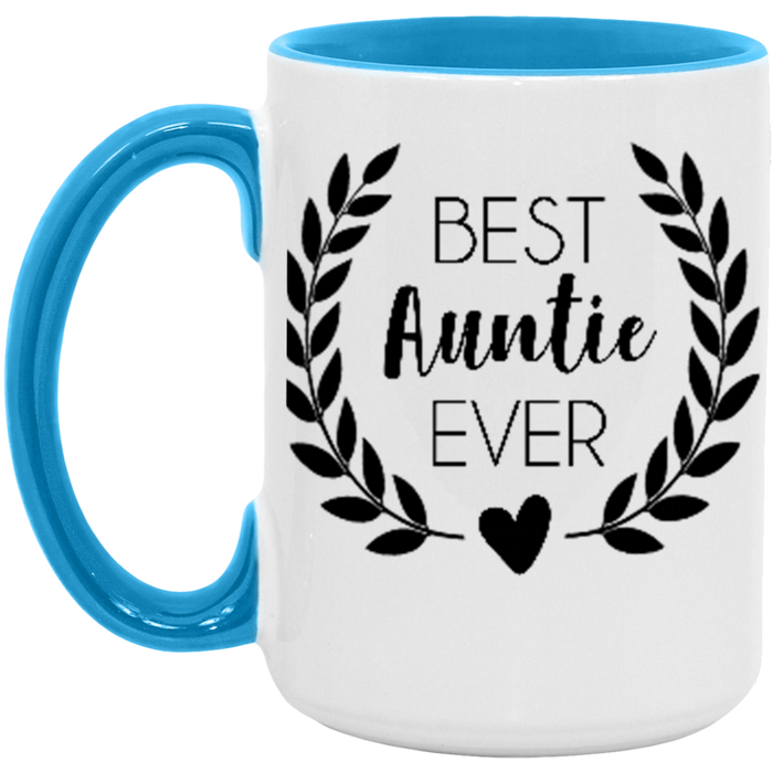 Best Auntie Ever ceramic coffee mug, product photo 4