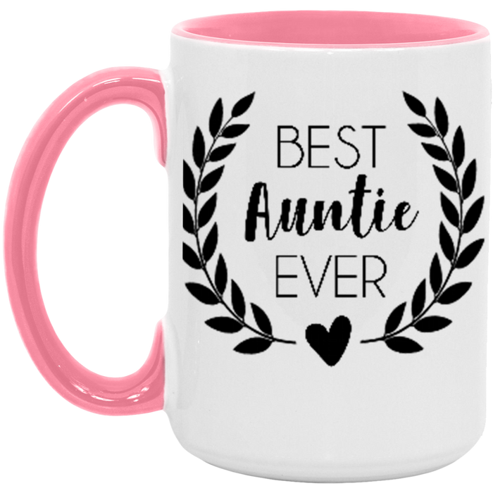 Best Auntie Ever ceramic coffee mug, product photo 6