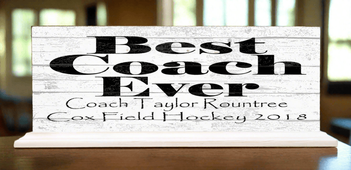Best Coach Gift Sign Personalized With Team Date and Name - Broad Bay Personalized Gifts Shipped Fast