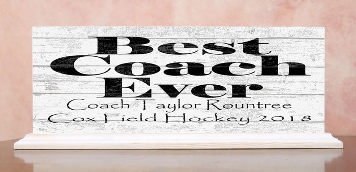 Best Coach Gift Plaque