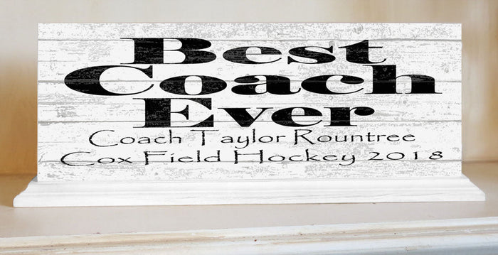Custom Coach Plaques