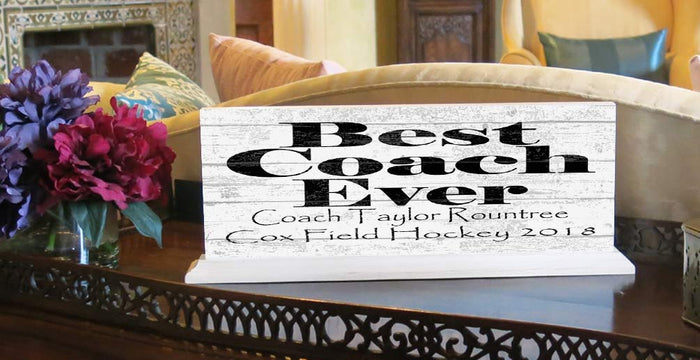 Personalized Coach Gift Plaque