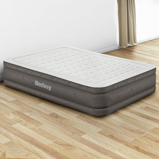 Bestway Air Bed Queen Size Mattress Camping Beds Inflatable Built-in Pump -Home Living Store - -