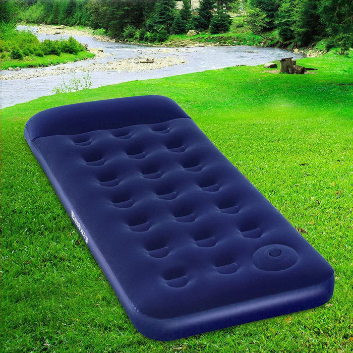 Bestway Single Size Inflatable Air Mattress - Navy -Home Living Store - -