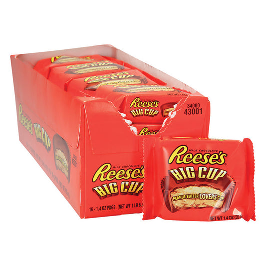 Big Cups Reese's King Size Peanut Butter Cups - 16ct