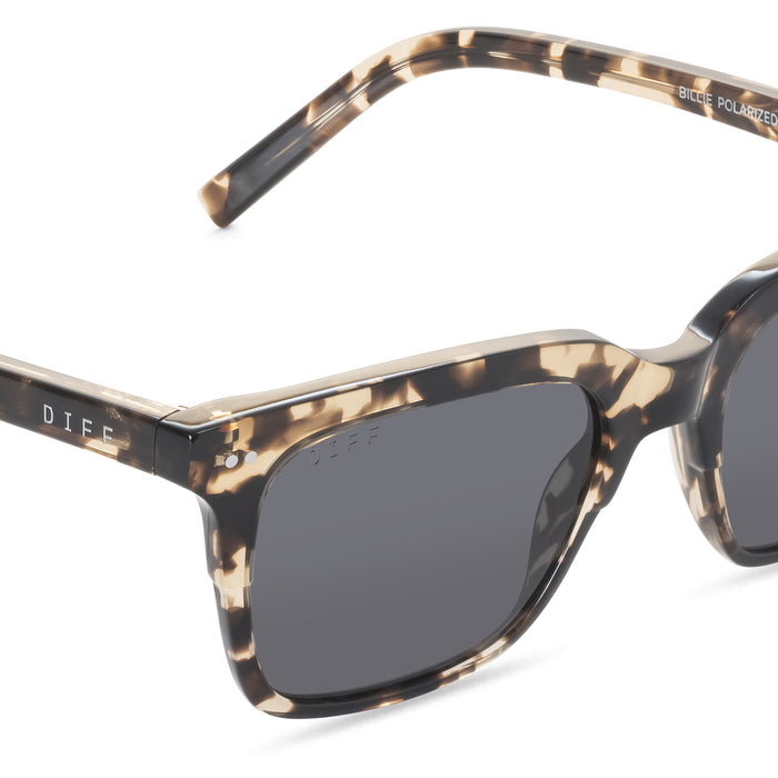 BILLIE - ESPRESSO TORTOISE + GREY + POLARIZED Detail
