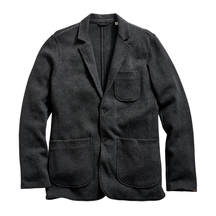 Billy Reid Heathered Knit Sport Coat Charcoal Heather