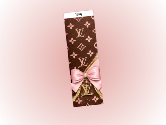 Binder Bookmark | A5 Rings | Brown & Pink L Today