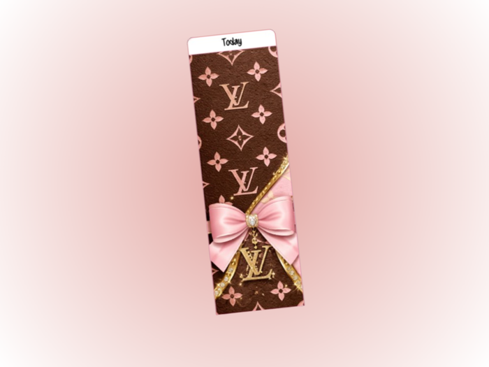 Binder Bookmark | A6 Rings | Brown & Pink Today