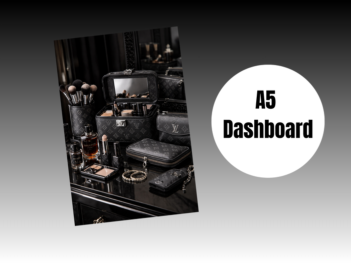 Binder Dashboard | A5 Rings | L Black Makeup