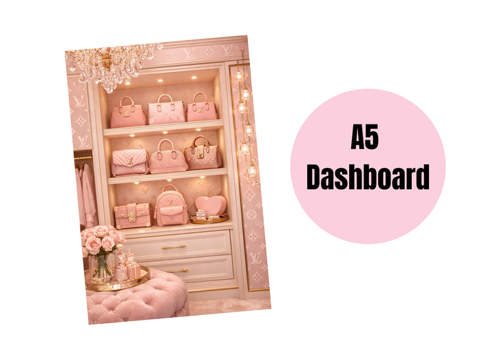 Binder Dashboard | A5 Rings | L Pink Closet